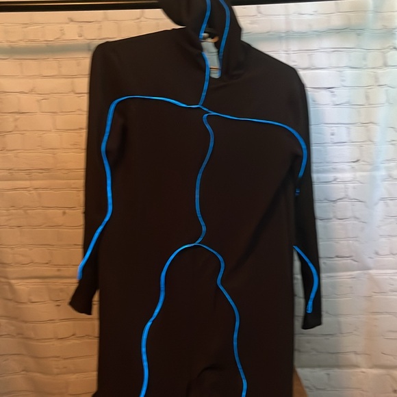 Adult Light-Up E.L Wire Blue Stick Figure Costume Halloween - Picture 2 of 6